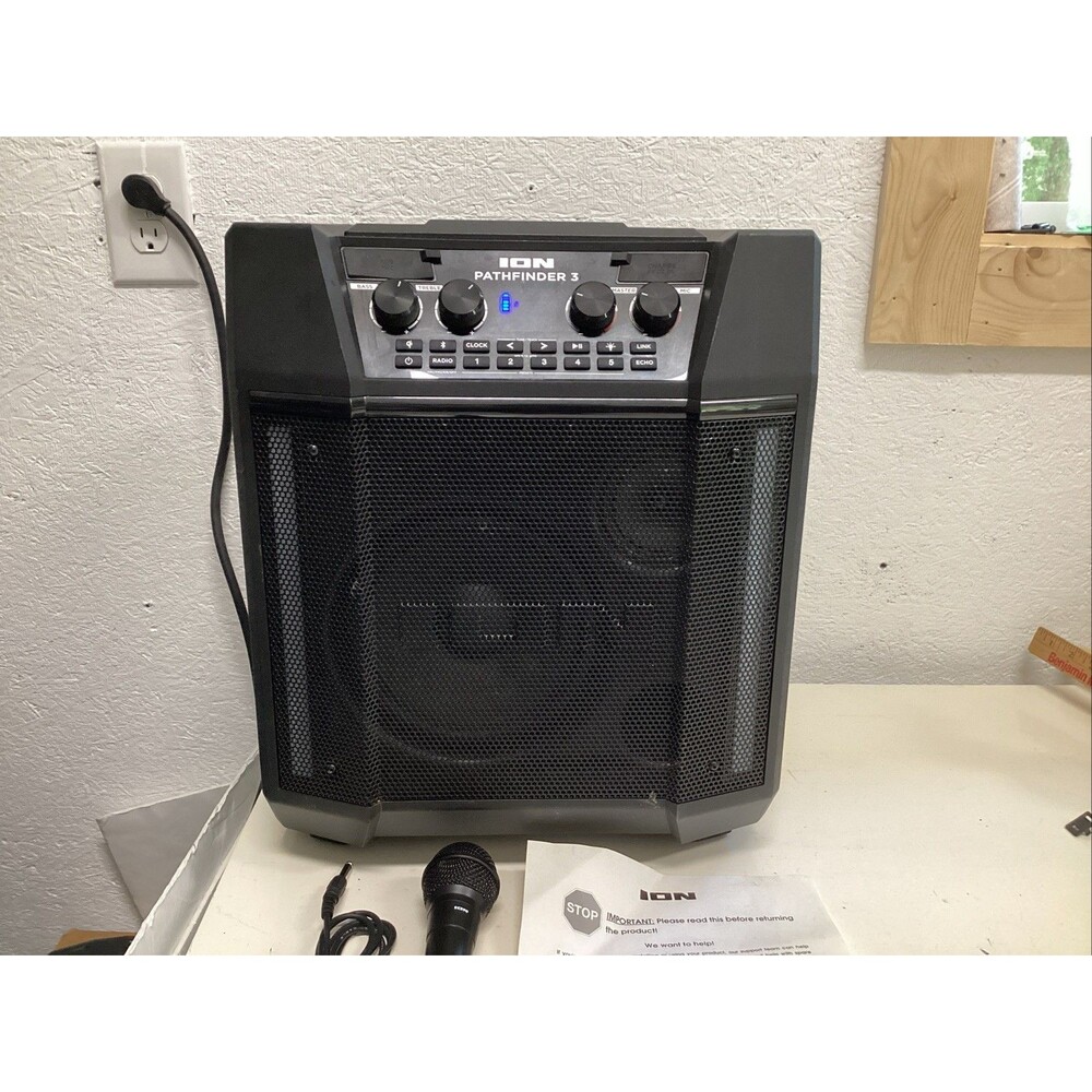 ion pathfinder 3 Bluetooth iPA117C speaker w/microphone